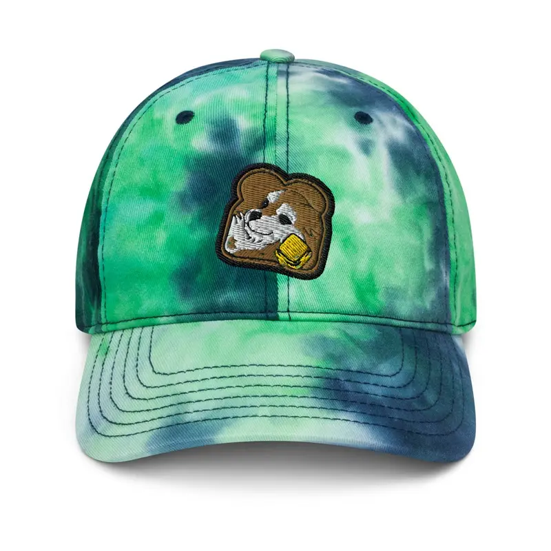 Toast Embroidered Tie Dye Dad Hat